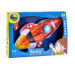 Detská nočná lampa so zvukmi raketa